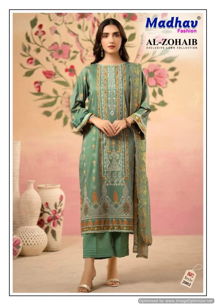 Madhav  Al-Zohaib Vol 2 Cotton Wholesale Readymade Pakistani Salwar Suit Catalog